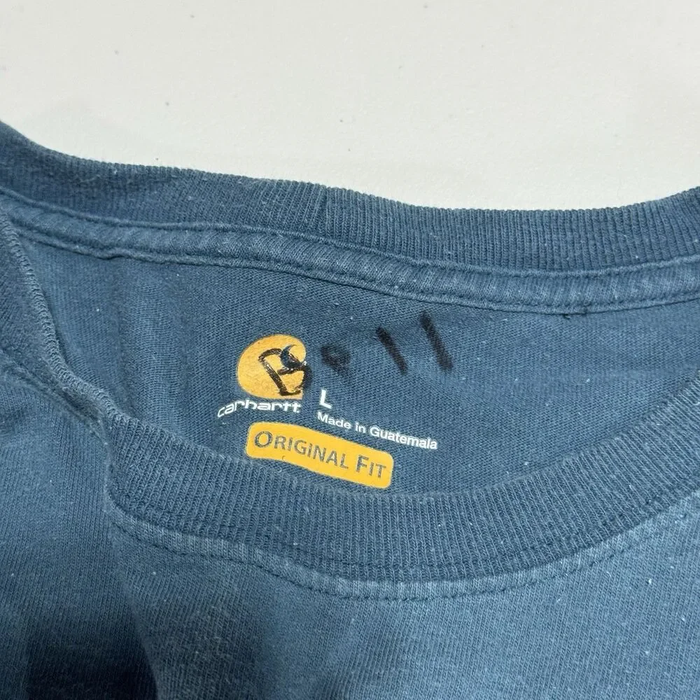 Lot Of 5 Carhartt Shirts Men's Large Original Fit Pocket Tee - Picture 7 of 16